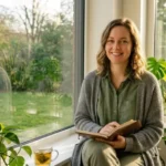 Woman practicing healthy daily habits to improve mental wellness