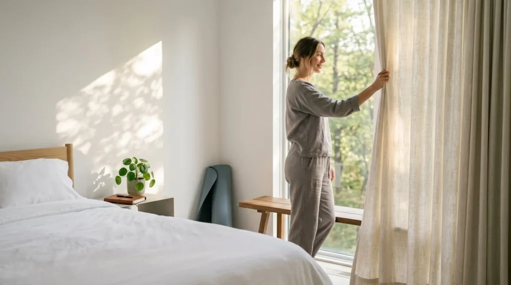 Positive morning routine for a healthy mindset