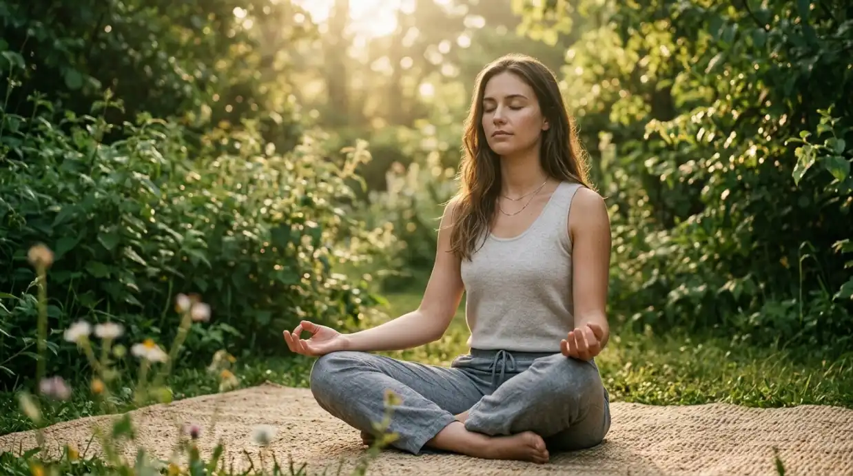 Person practicing mindfulness to protect mental health